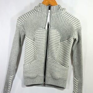Lululemon Zip Up Embrace Ribbed Hoodie 4 EUC